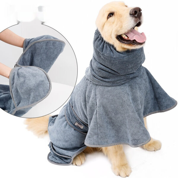 Peignoir de bain pour chien