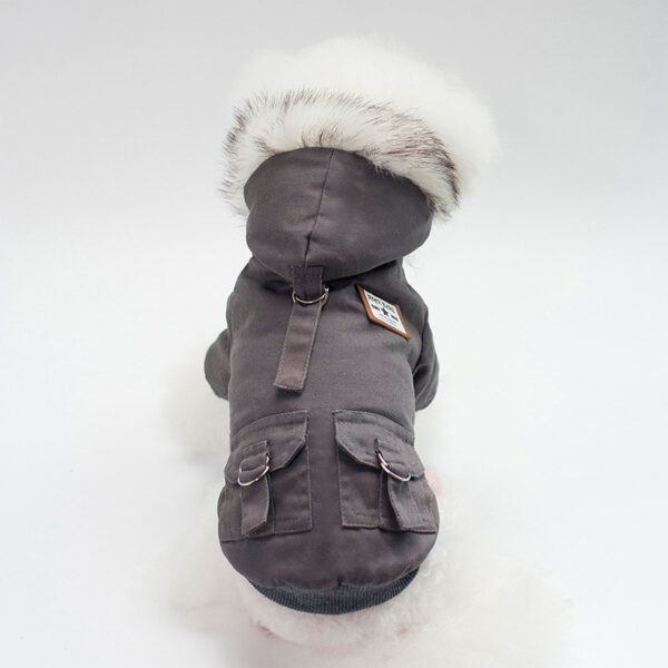 Parka à capuche pour petit chien